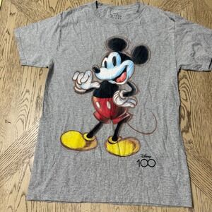 Disney‎ 100 Mens Size Small Mickey Mouse 100th Anniversary Graphic T-Shirt